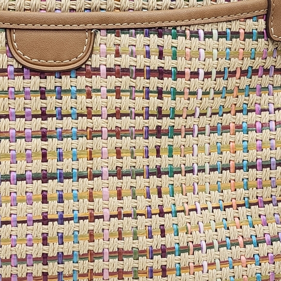 Fossil Women's Vintage Basket Weave Leather Strap Shoulder Bag - OS - Picture 2 of 8